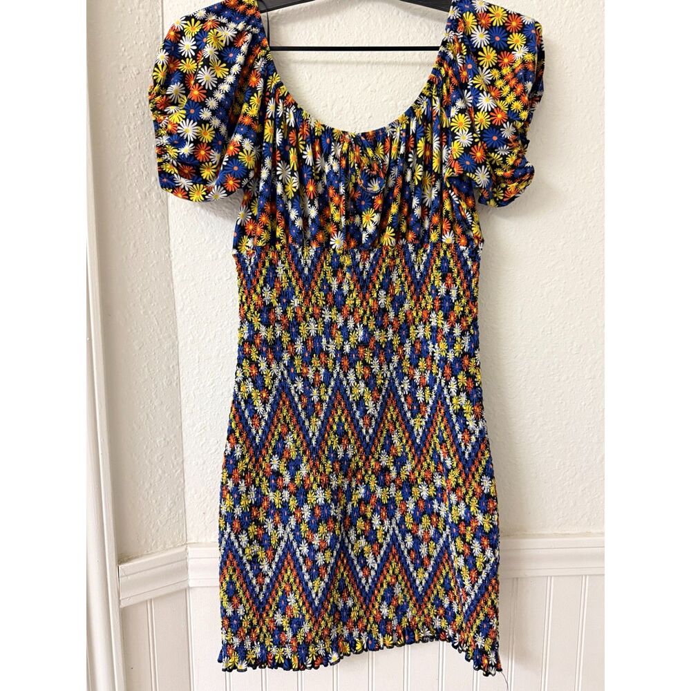Love By Design Multicolor Floral Smocked Dress